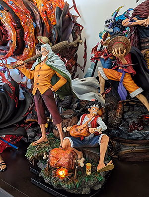 One Piece Jimei Palace Monkey D Luffy and Silvers Rayleigh