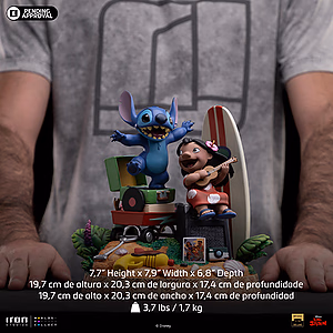 Lilo Stitch Iron Studio Deluxe Disney Classics Art Scale